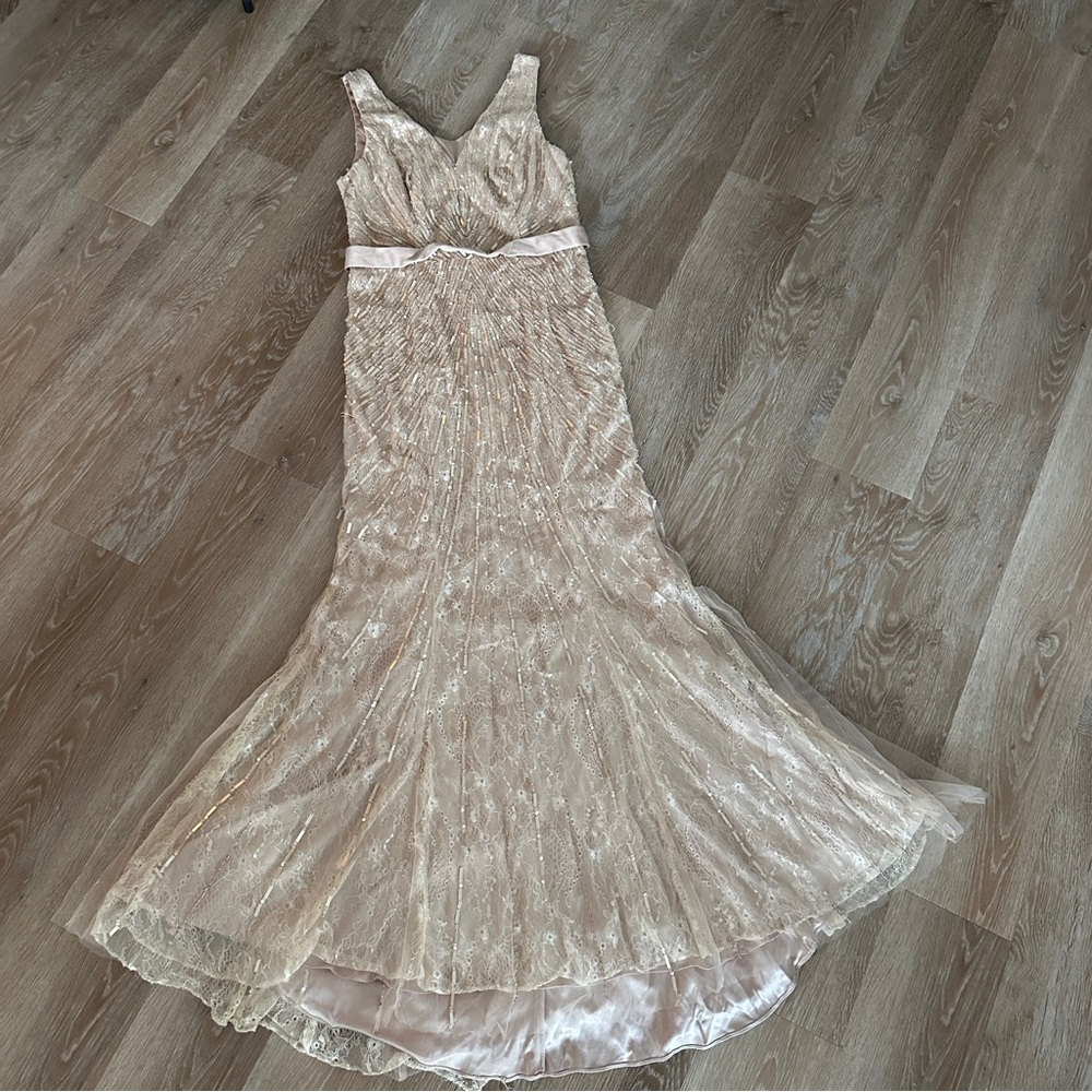 JADORE Elegant Cream Lace Dress